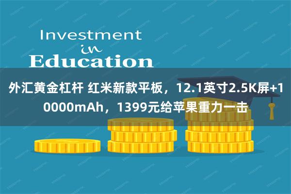 外汇黄金杠杆 红米新款平板，12.1英寸2.5K屏+10000mAh，1399元给苹果重力一击