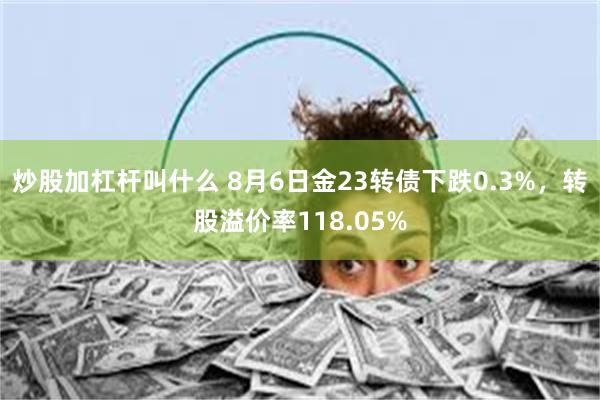 炒股加杠杆叫什么 8月6日金23转债下跌0.3%，转股溢价率118.05%