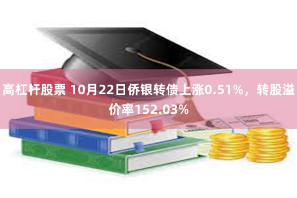 高杠杆股票 10月22日侨银转债上涨0.51%，转股溢价率152.03%