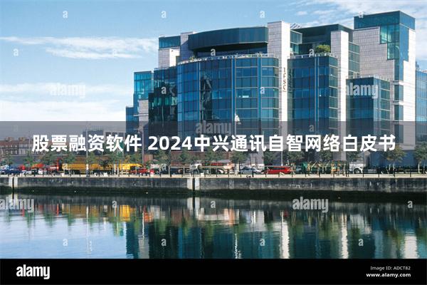 股票融资软件 2024中兴通讯自智网络白皮书