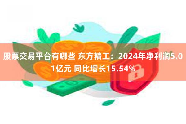 股票交易平台有哪些 东方精工：2024年净利润5.01亿元 同比增长15.54%